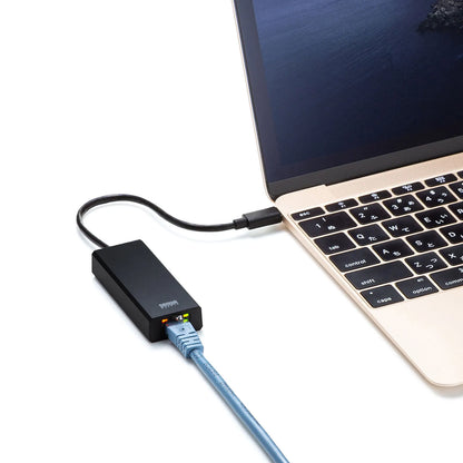 USB 3.2 Type-C to LAN Conversion Adapter (2.5Gbps compatible) USB-CVLAN6BK