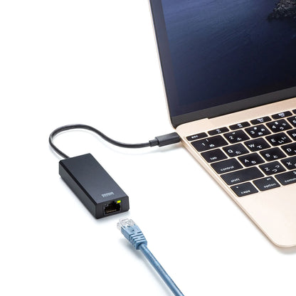 USB 3.2 Type-C to LAN Conversion Adapter (2.5Gbps compatible) USB-CVLAN6BK