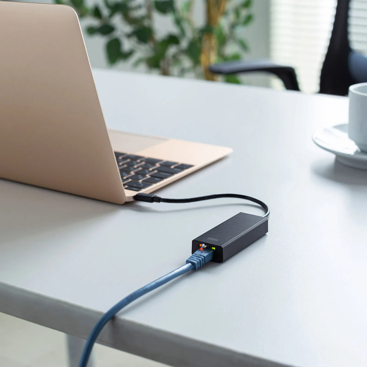 USB 3.2 Type-C to LAN Conversion Adapter (2.5Gbps compatible) USB-CVLAN6BK