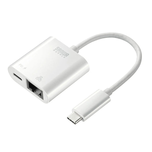 USB3.2 TypeC-LAN変換アダプタ(PD対応・ブラック) USB-CVLAN7W