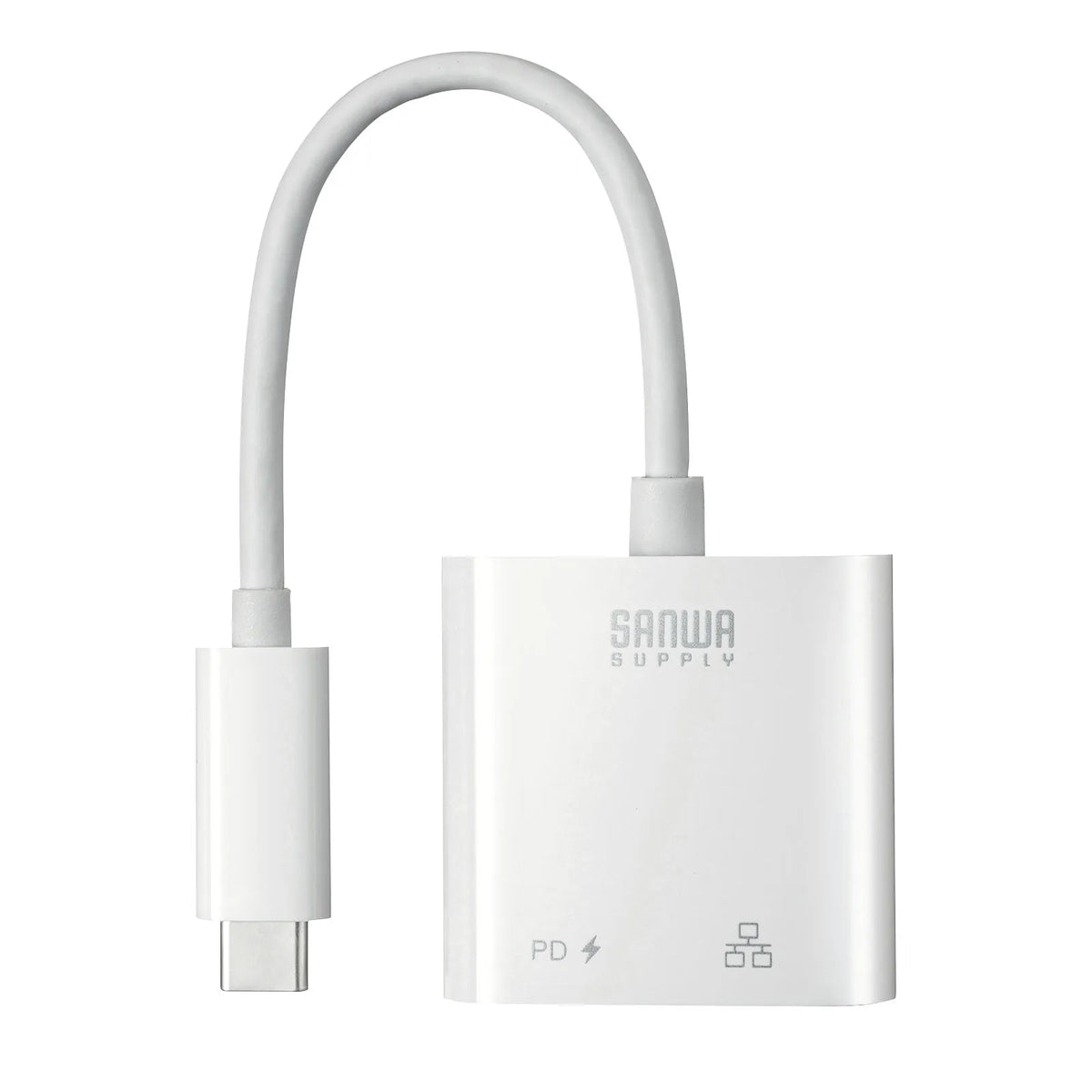 USB 3.2 Type-C to LAN Conversion Adapter (PD Compatible, Black) USB-CVLAN7W