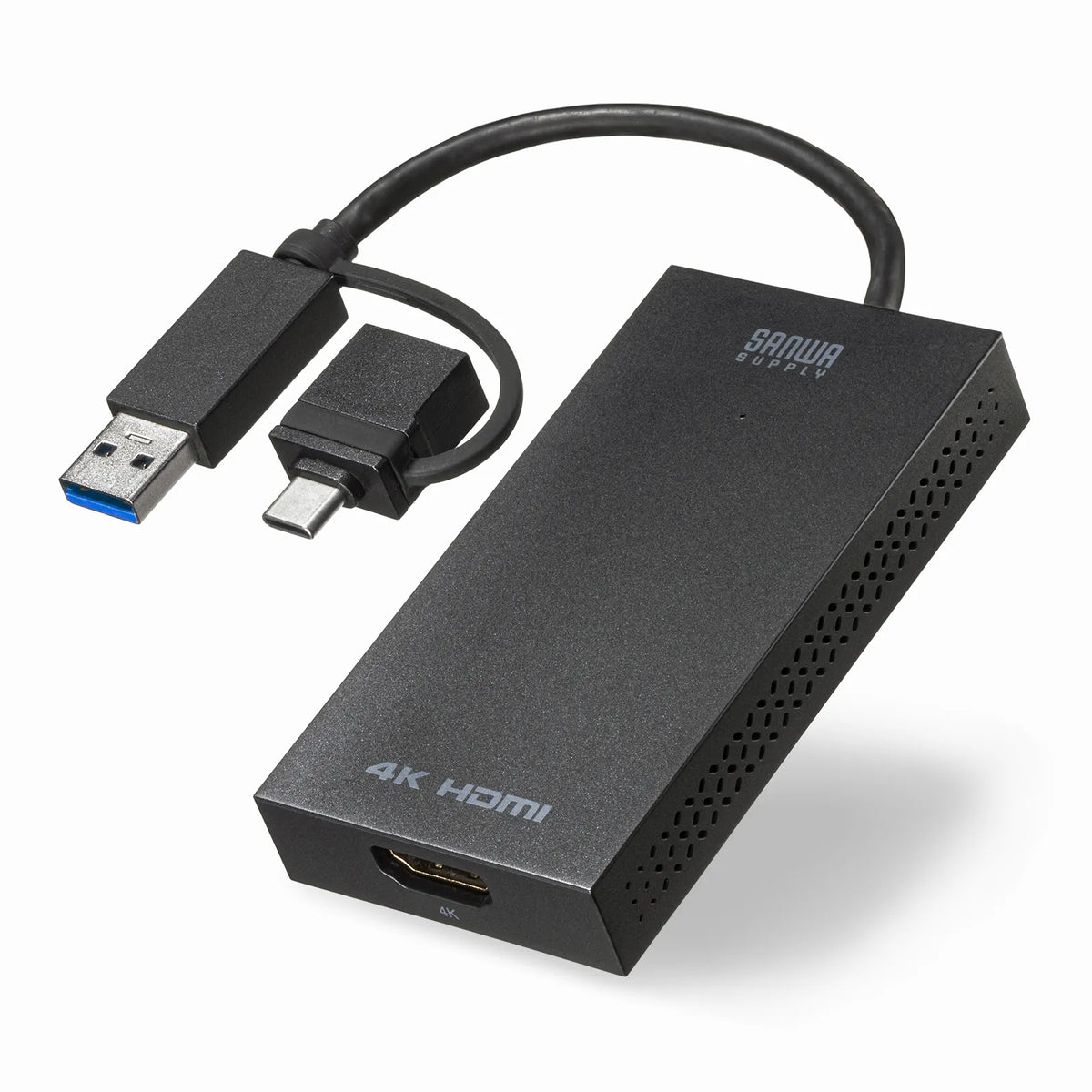 USB A/Type-C compatible HDMI display adapter (4K/30Hz compatible) USB-CVU3HD4