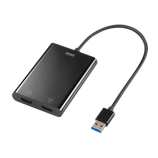 USB-HDMIディスプレイアダプタ(4K対応・ 2画面出力) USB-CVU3HD5