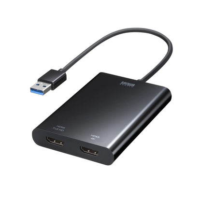 USB-HDMIディスプレイアダプタ(4K対応・ 2画面出力) USB-CVU3HD5