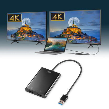 USB-HDMI Display Adapter (4K x 2-screen output) USB-CVU3HD6