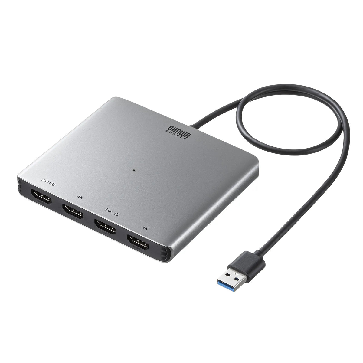 USB-HDMIディスプレイアダプタ(4K対応・ 4画面出力) USB-CVU3HD7