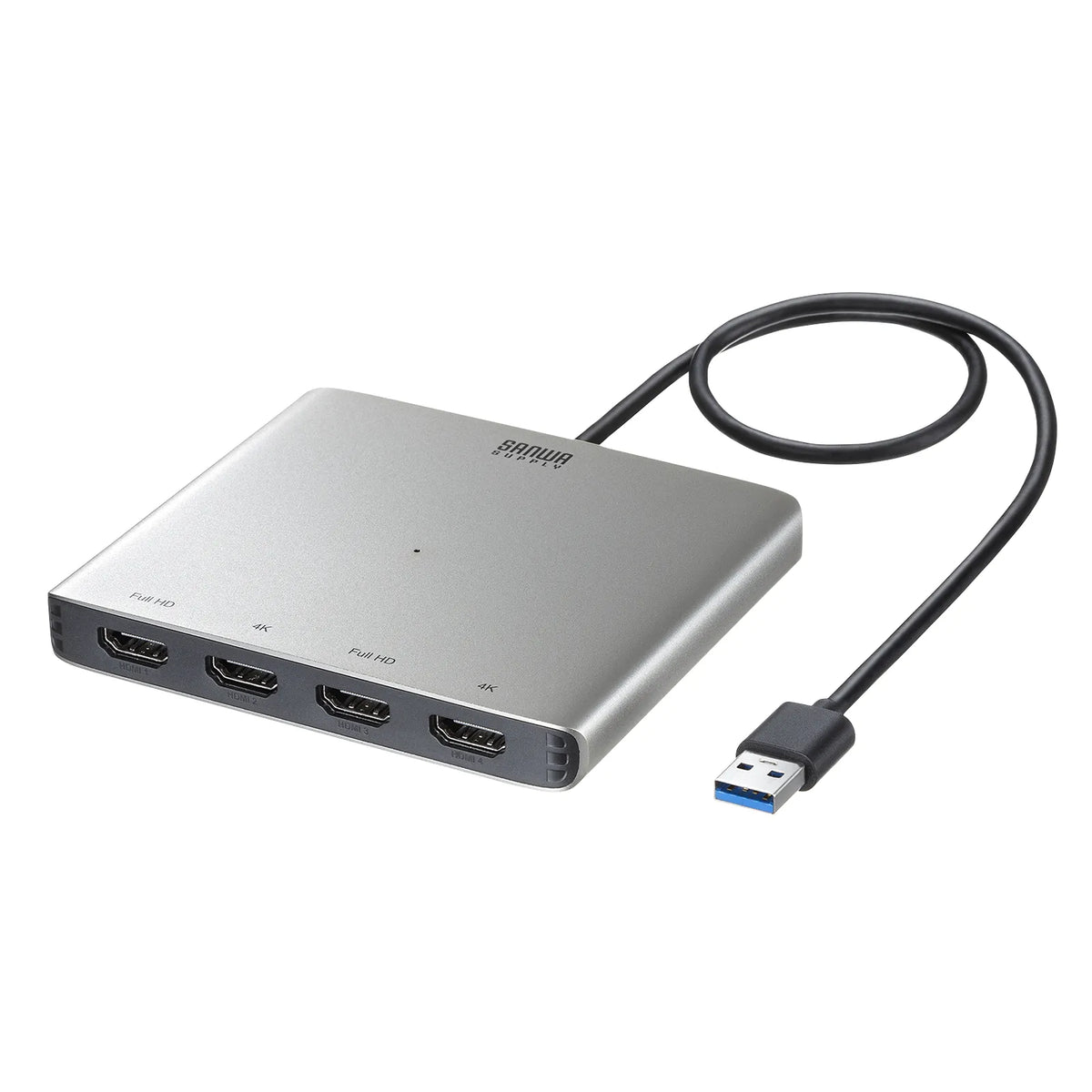 USB-HDMIディスプレイアダプタ(4K対応・ 4画面出力) USB-CVU3HD7