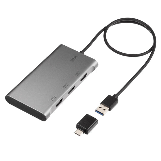 USB-HDMIディスプレイアダプタ(4Kx3画面出力) USB-CVU3HD8
