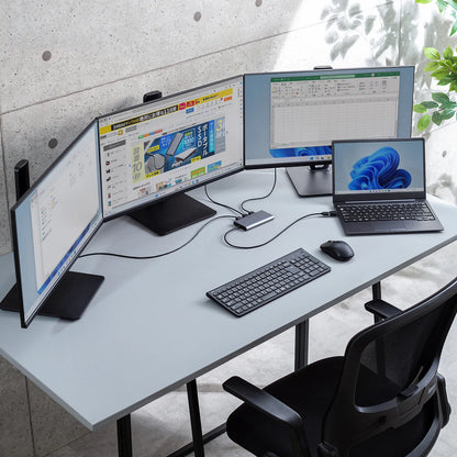 USB-HDMIディスプレイアダプタ(4Kx3画面出力) USB-CVU3HD8
