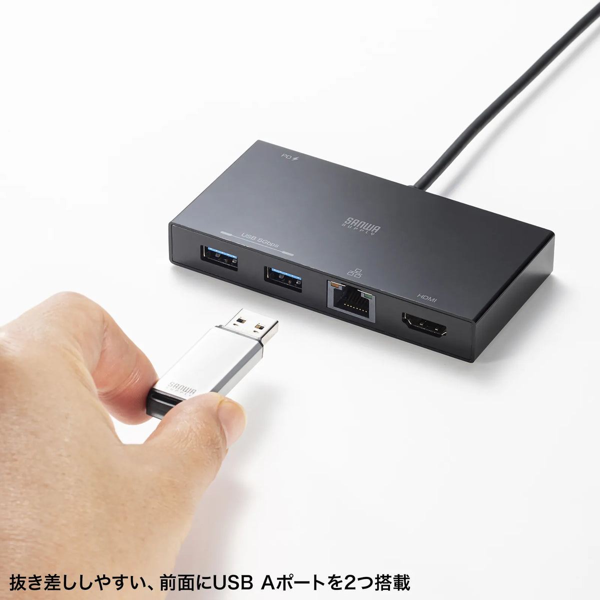 USB Type-Cドッキングステーション USB-DKM10BK