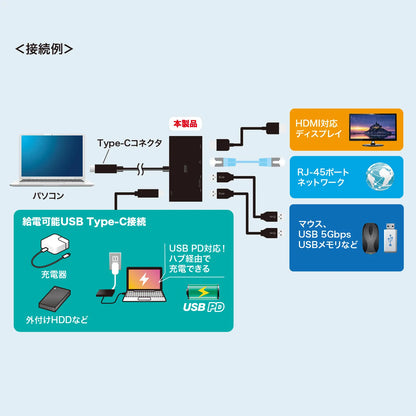 USB Type-Cドッキングステーション USB-DKM10BK
