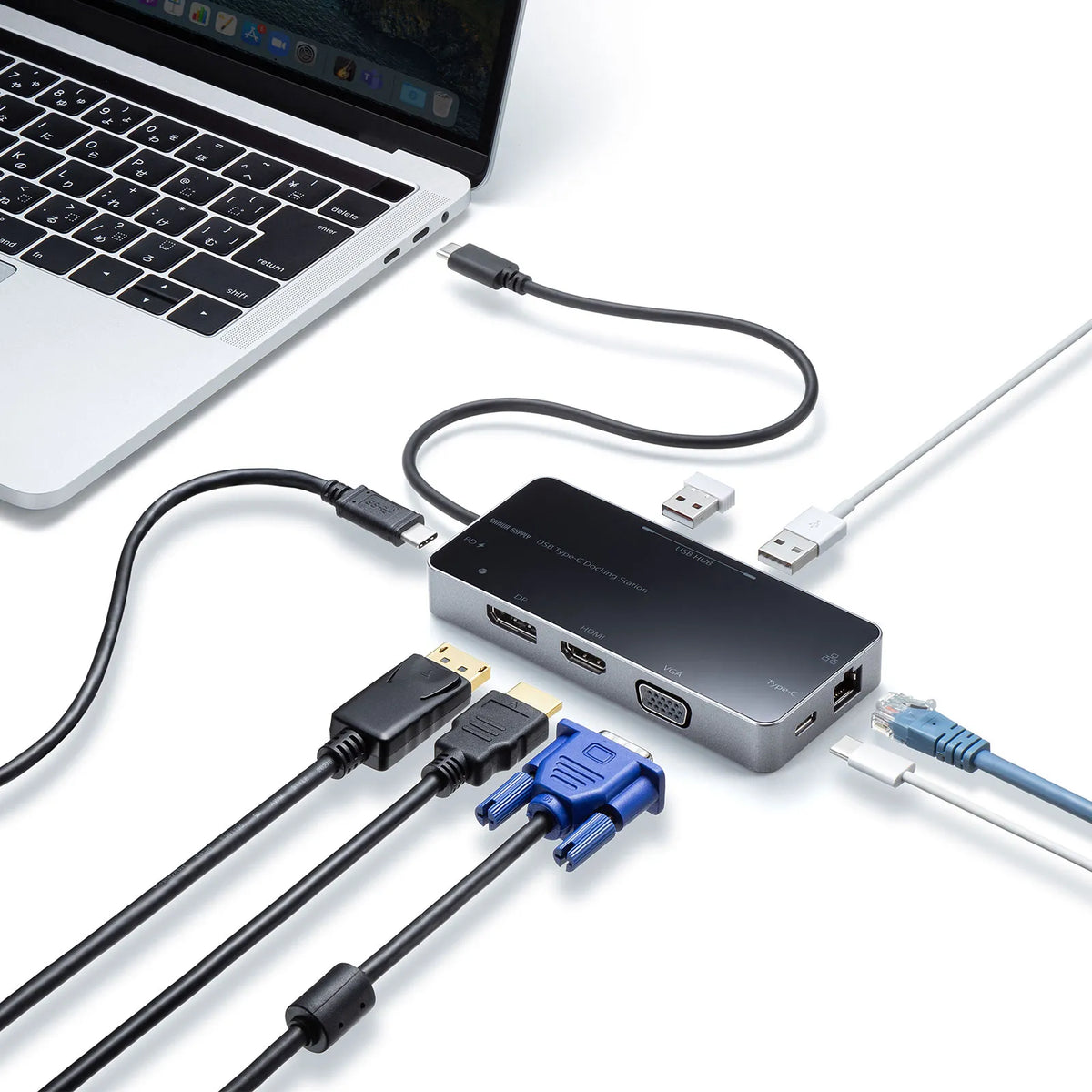 USB Type-C ドッキングステーション USB-DKM2BK