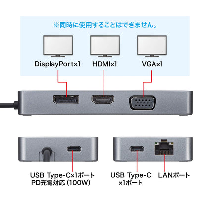 USB Type-C ドッキングステーション USB-DKM2BK