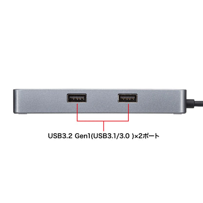 USB Type-C ドッキングステーション USB-DKM2BK