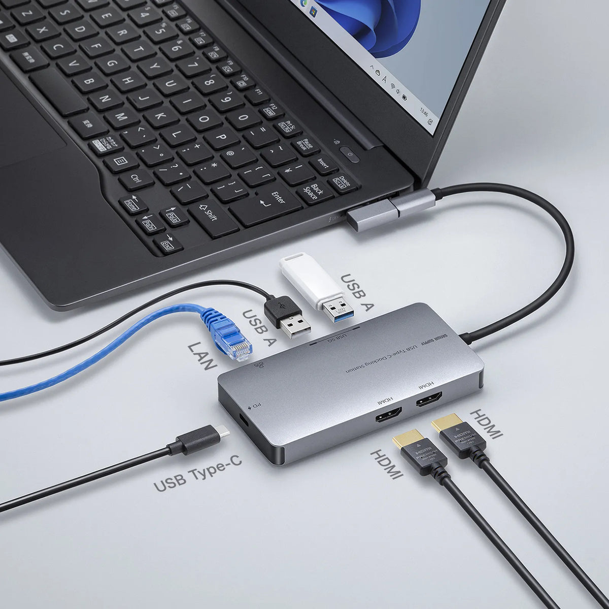 USB Type-C Docking Station USB-DKM8S
