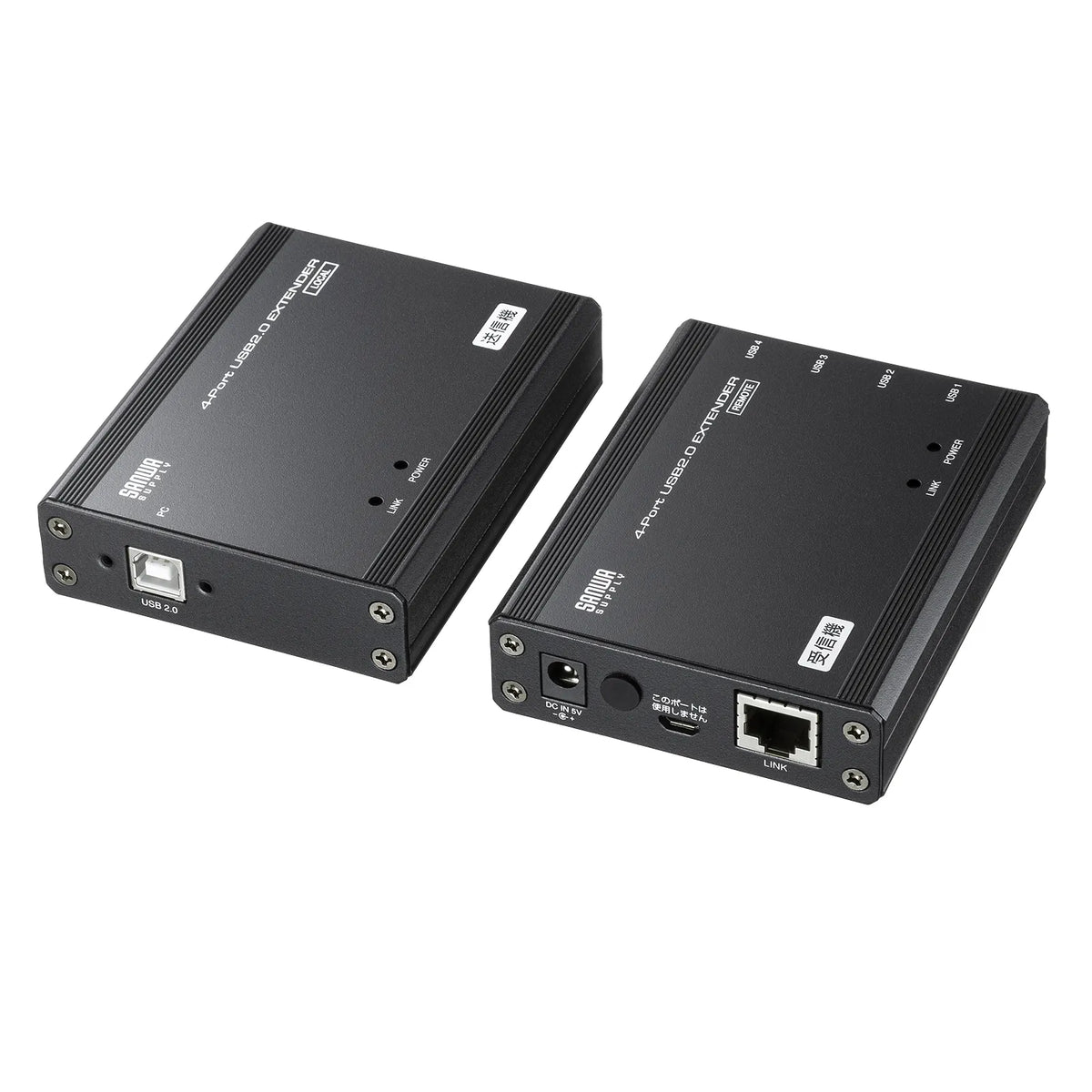 USB 2.0 Extender (100m extension, 4 ports) USB-EXSET4