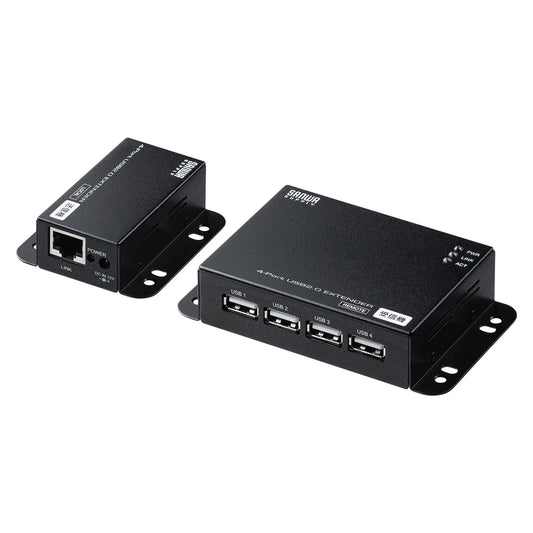 USB2.0エクステンダー（50m延長、4ポート） USB-EXSET6