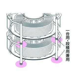 Replacement rubber feet for brake-equipped F-reel VB-4F