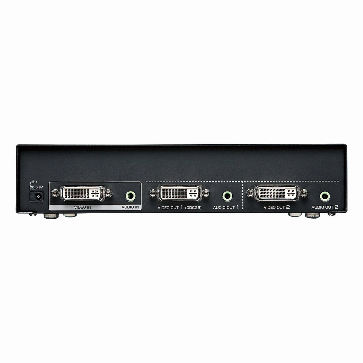 Full HD compatible DVI display splitter (2-way) VGA-DVSP2