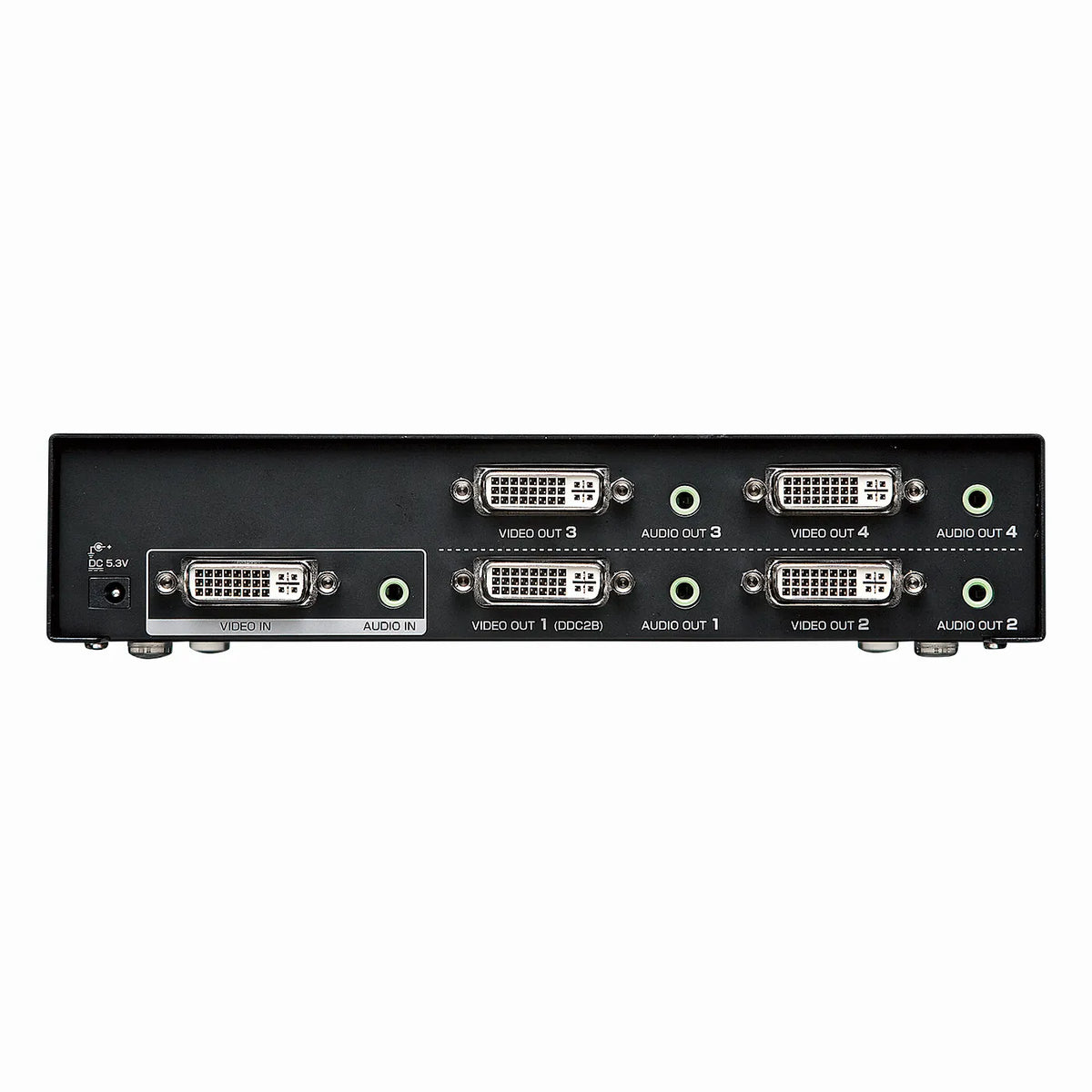 Full HD compatible DVI display splitter (4-way) VGA-DVSP4