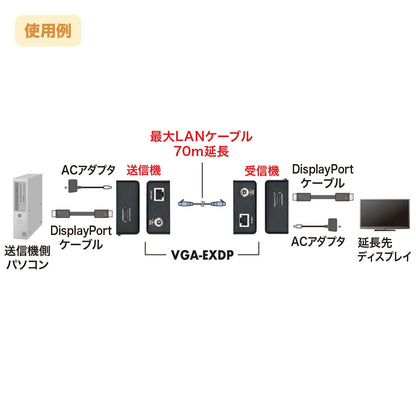 DisplayPort Extender VGA-EXDP
