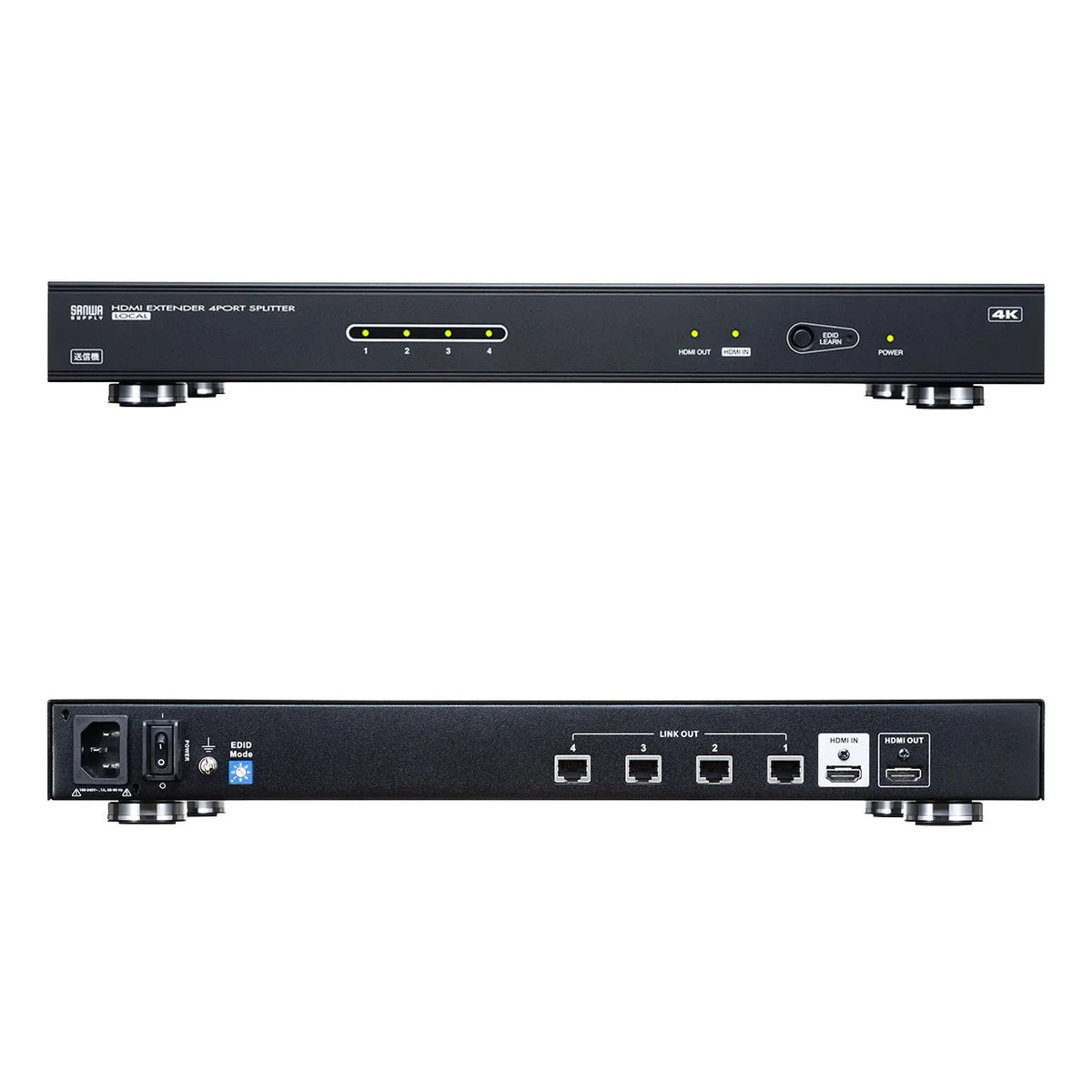 HDMI Extender (Transmitter/4-way Splitter) VGA-EXHDLTL4