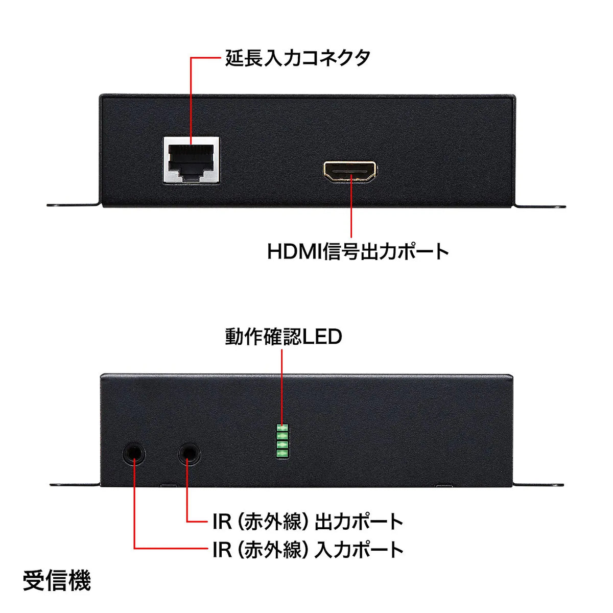 PoE-compatible HDMI extender (set model) VGA-EXHDPOE2