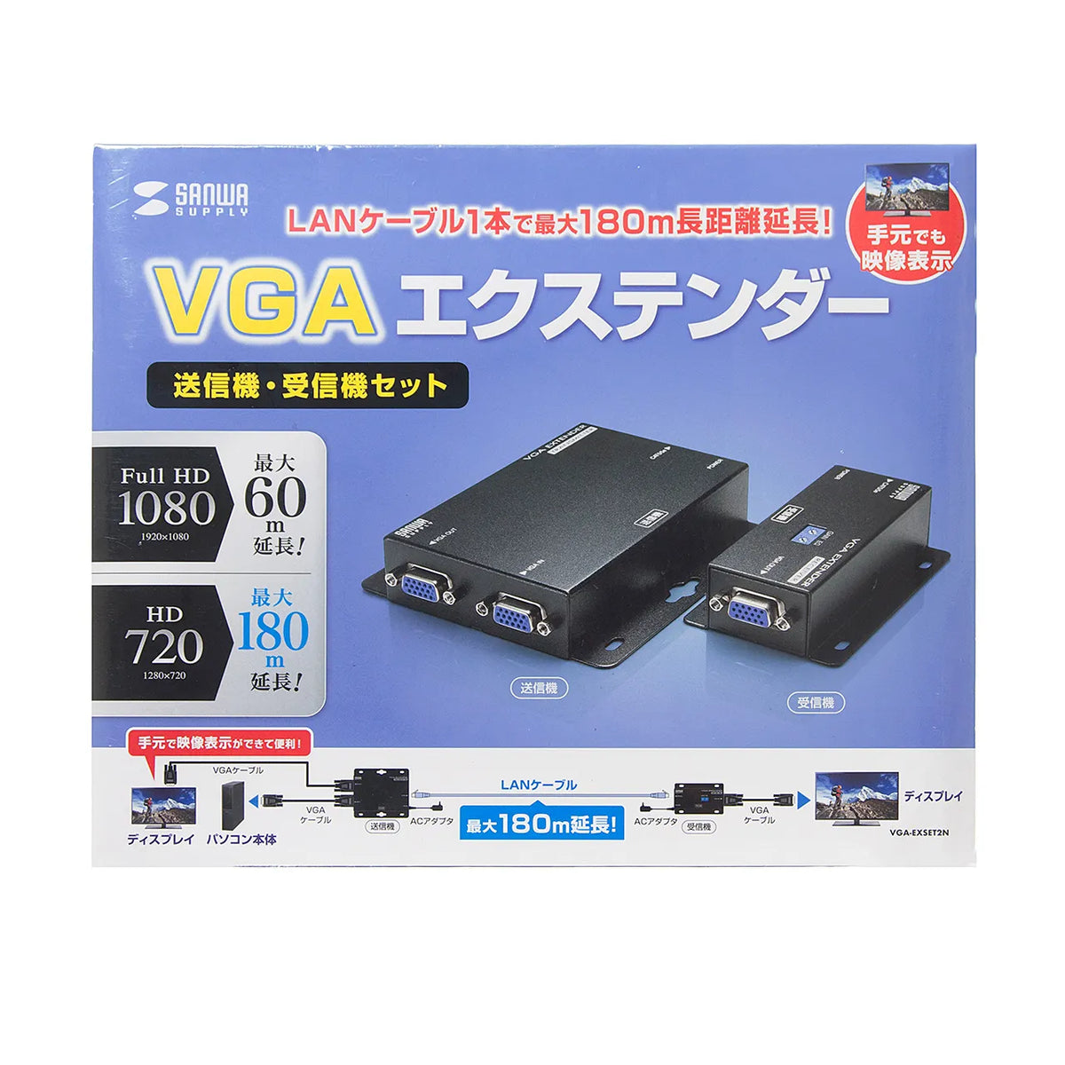 Display Extender (Set Model) VGA-EXSET2N