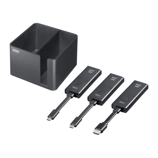 4K-compatible wireless HDMI extender (2 Type-C transmitters and storage box set) VGA-EXWHD12CSET