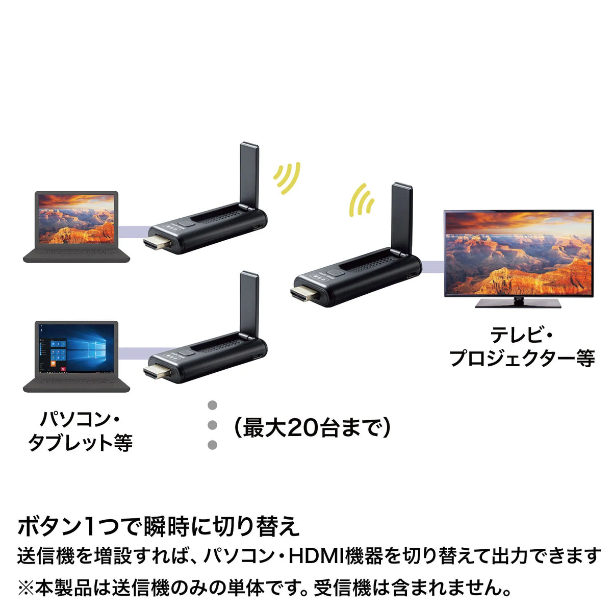 Wireless HDMI Extender (Transmitter Only) VGA-EXWHD9TX