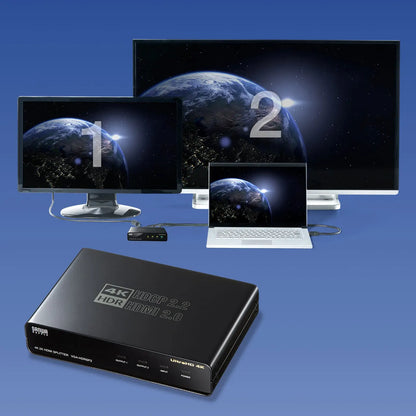 4K/60Hz HDR compatible HDMI splitter (2-way) VGA-HDRSP2