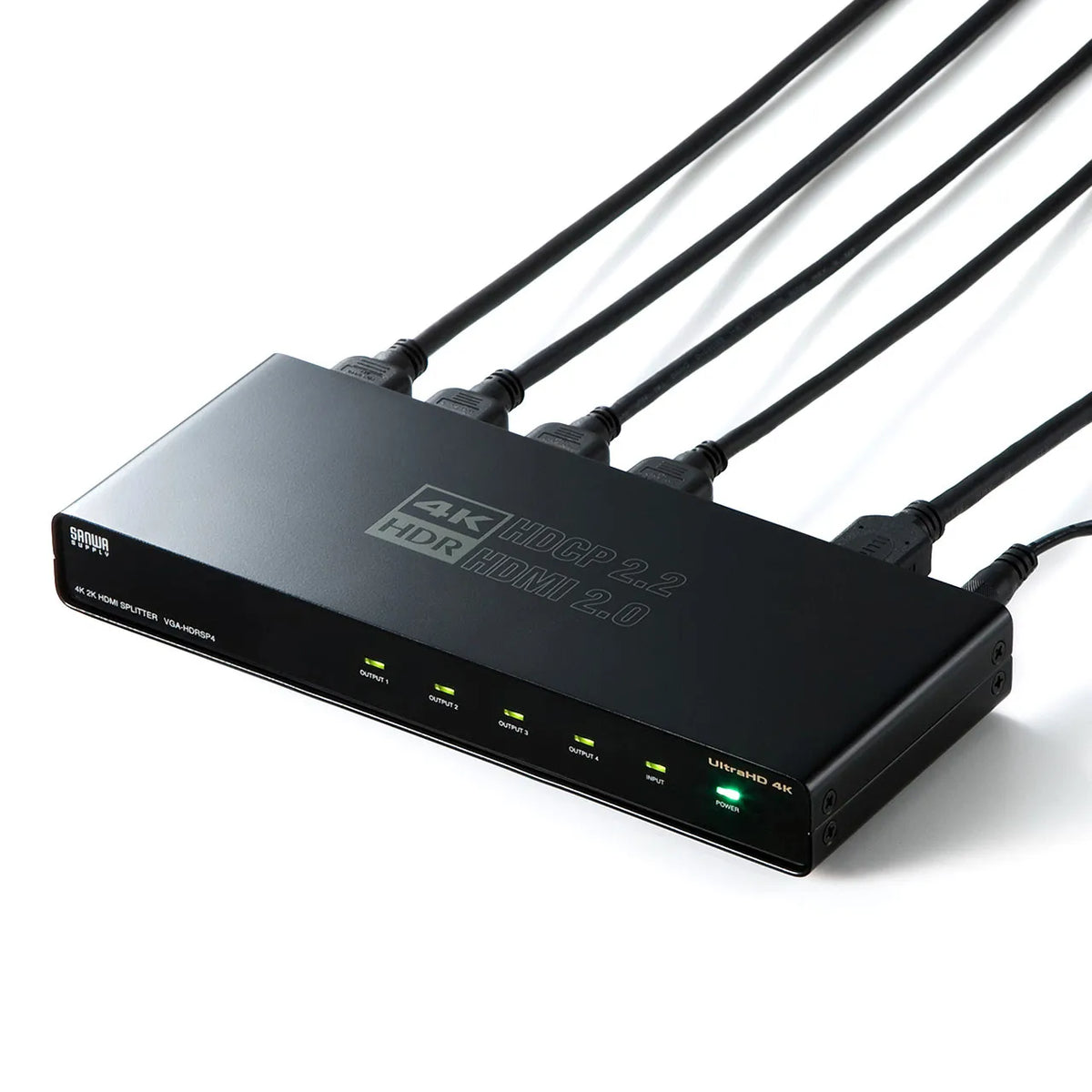 4K/60Hz HDR compatible HDMI splitter (4-way) VGA-HDRSP4