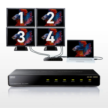 4K2K compatible HDMI splitter (4-way) VGA-UHDSP4