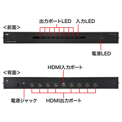 4K2K compatible HDMI splitter (8-way) VGA-UHDSP8