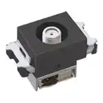 WCS3013H Highly Shielded TV Terminal for Recessed Home Use (Current Passing Type) (10 to 3224 MHz) (Gray)