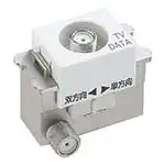 WCS3614CW Advanced Series Recessed Highly Shielded TV Terminal (10-3224MHz) (with filter) (Ceramic White)