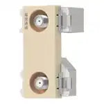 WCS3824F Recessed Highly Shielded TV Terminal, 2 Terminals (Current Passing Type) (10 to 3224 MHz) (Beige)