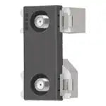 WCS3824H Recessed Highly Shielded TV Terminal, 2 Terminals (Current Passing Type) (10 to 3224 MHz) (Gray)