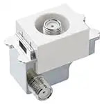 WCS4812CW Advanced Series Recessed High-Shield TV Outlet Terminal (Current-Passing Type) (10 to 3224 MHz) (Ceramic White)