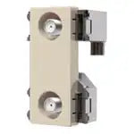 WCS4821F Recessed High-Shield TV Outlet with 2 Terminals for Wiring (Current-Passing Type) (10 to 3224 MHz) (Beige)
