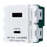 SO-STYLE WN1477MCW – In-Wall / Flush-Mount Dual-Port USB-A/C Charging Outlet (18W) – Matte Ceramic White