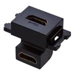 SO-STYLE WND1211MB – In-Wall / Flush-Mount AV HDMI Outlet (Right-Angle Type) – Matte Black