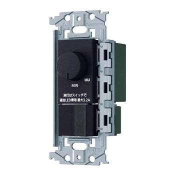SO-STYLE WNS575830B – LED In-Wall Reverse-Phase Dimmer Switch C (Switch C, LED Only 3.2A, Rotary, Low-Brightness Adjustment) – Matte Black