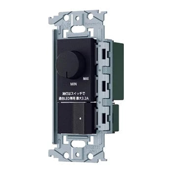 SO-STYLE WNS57583B – LED In-Wall Reverse-Phase Dimmer Switch C (Locator Switch C, LED Only 3.2A, Rotary, Low-Brightness Adjustment) – Matte Black
