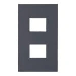 SO-STYLE WNS6002H – Wall Plate (2-Gang) – Matte Gray