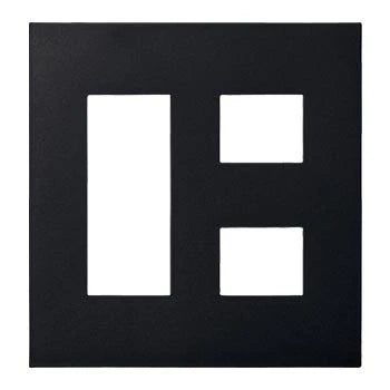 SO-STYLE WNS6005B – Wall Plate (5-Gang: 3+2 Configuration) – Matte Black