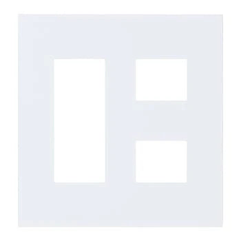 SO-STYLE WNS6005W – Wall Plate (5-Gang: 3+2 Configuration) – Matte White