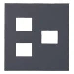 SO-STYLE WNS6073H – Wall Plate (3-Gang: 2+1 Configuration) – Matte Gray