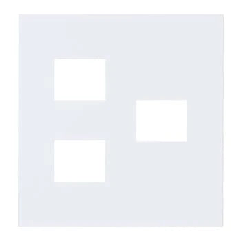 SO-STYLE WNS6073W – Wall Plate (3-Gang: 2+1 Configuration) – Matte White