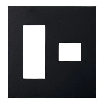 SO-STYLE WNS6074B – Wall Plate (4-Gang: 3+1 Configuration) – Matte Black